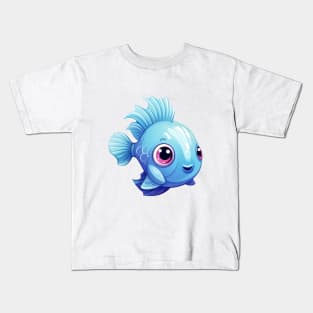 Cute cartoon fish Kids T-Shirt